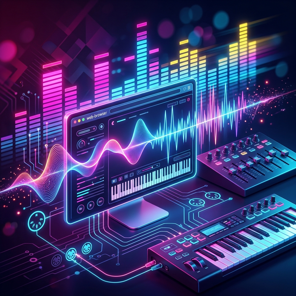 MIDI Protokolü ve Web MIDI API ile Tarayıcıdan Gerçek Zamanlı Sentezleyici Kontrolü